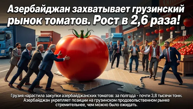 Азербайджан захватывает грузинский рынок томатов. Рост в 2,6 раза!